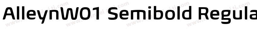 AlleynW01 Semibold Regular字体转换